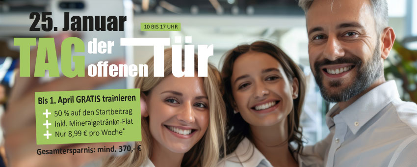 Tag der offenen Tür am 25. Januar - bis zu 409 EUR sparen!